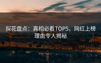 探花盘点：真相必看TOP5，网红上榜理由令人揭秘