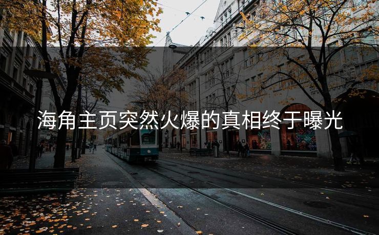 海角主页突然火爆的真相终于曝光