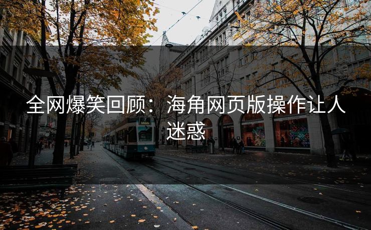 全网爆笑回顾：海角网页版操作让人迷惑